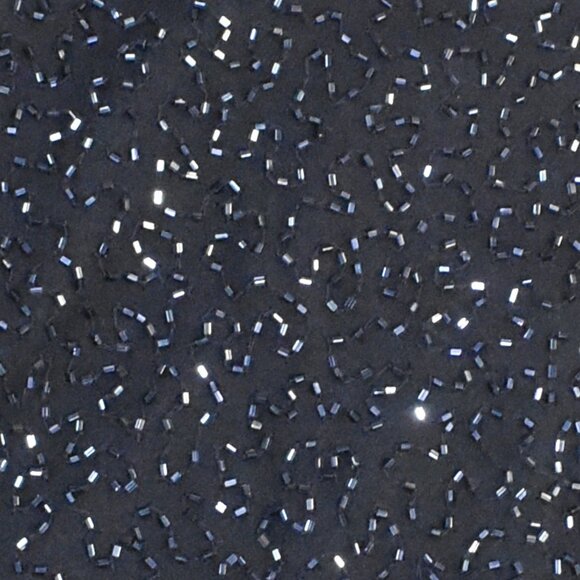 Cache Vintage Black Silk Beaded Maxi Skirt Sz 12 Formal Y2K Sparkly Chic - Picture 10 of 11